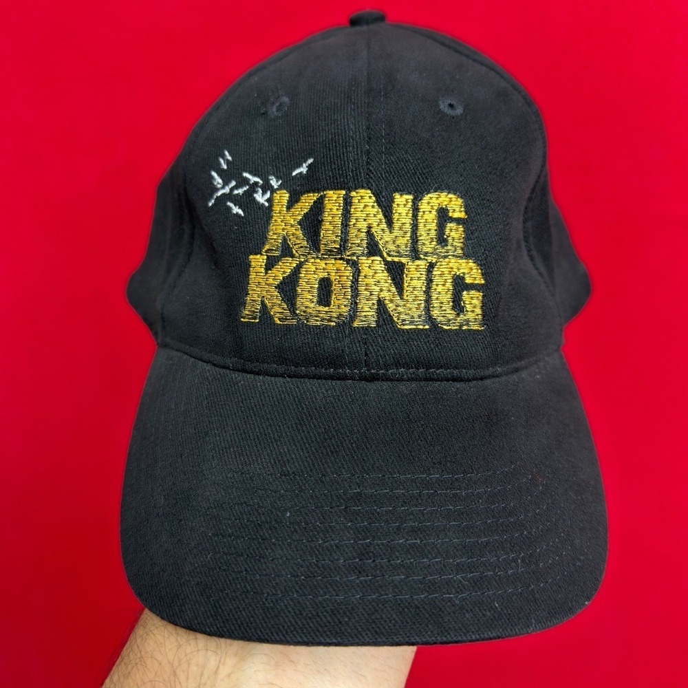 Vintage 2005 King Kong Movie Promo Hat Black Gold Embroidery Baseball Cp